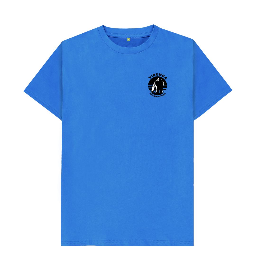 Bright Blue Gorilla Pocket Logo Men's T-shirt