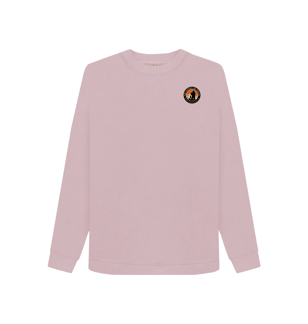 Mauve Printed Sweater Front