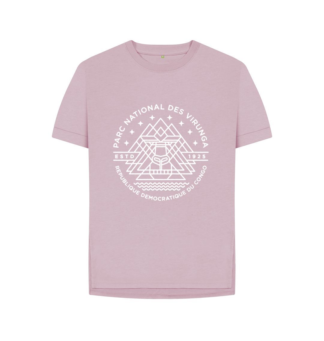 Mauve Virunga Emblem Women's Relaxed Tee