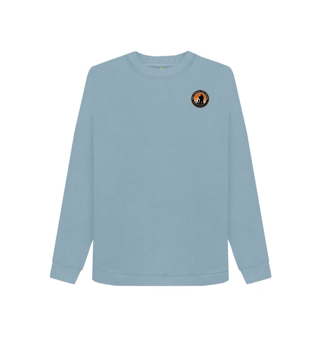 Stone Blue Virunga Pocket Logo Women's Sweater