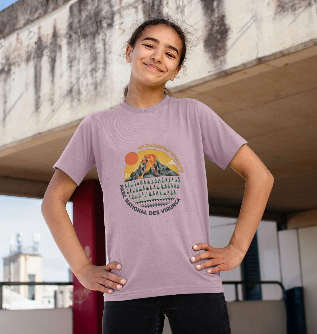 Nyiragongo Volcano Kids T-shirt