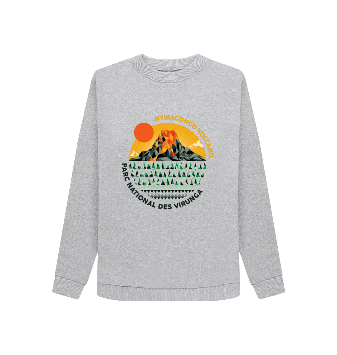 Light Heather Printed Sweater Front
