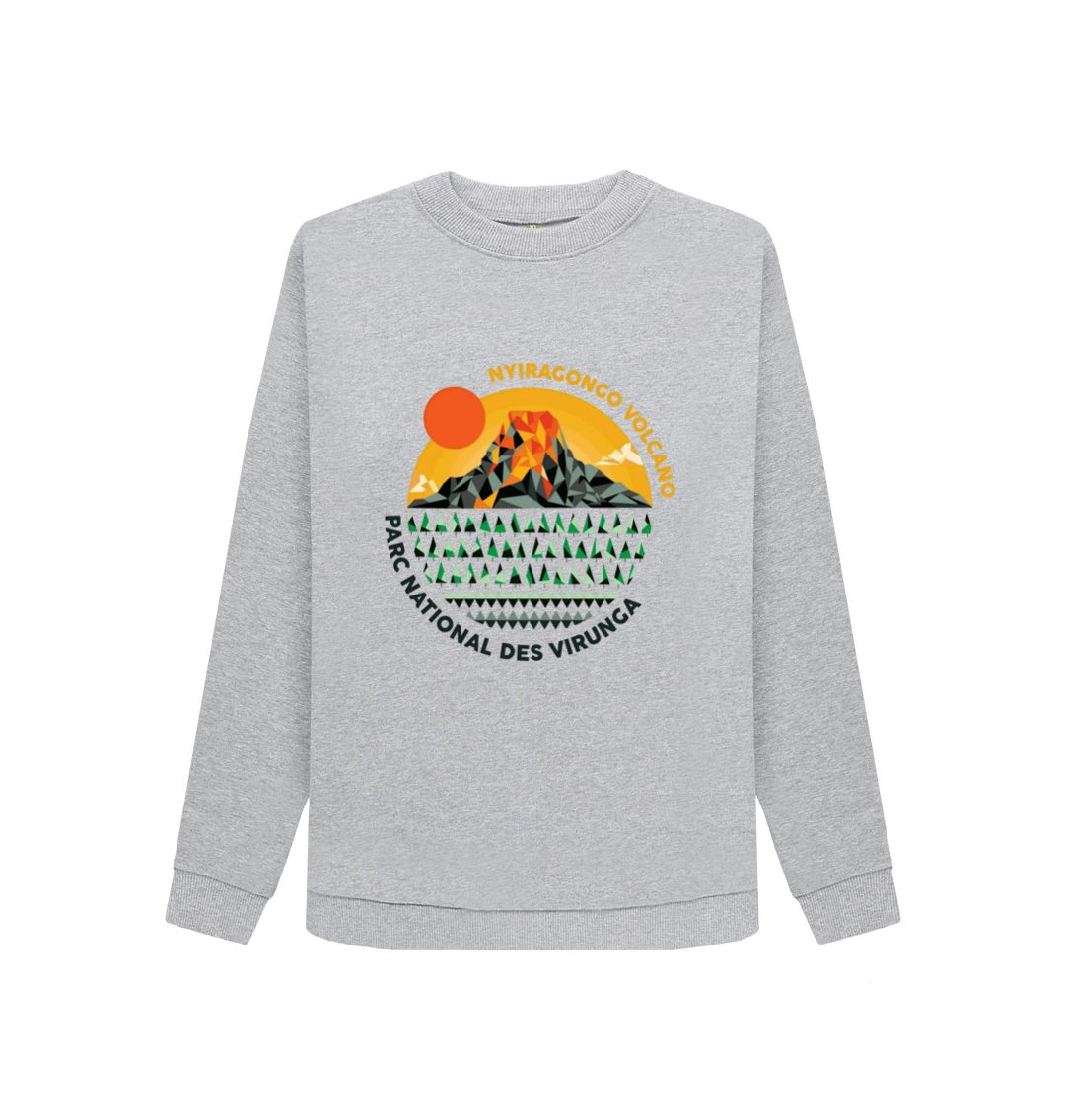 Light Heather Nyiragongo Volcano Women's Sweater