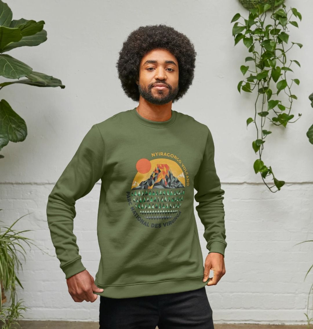 Nyiragongo Volcano Men's Sweater