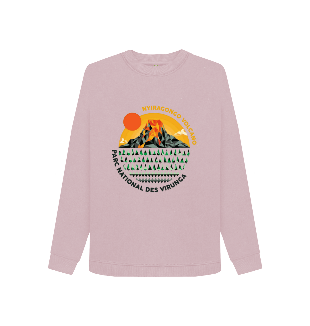 Mauve Printed Sweater Front