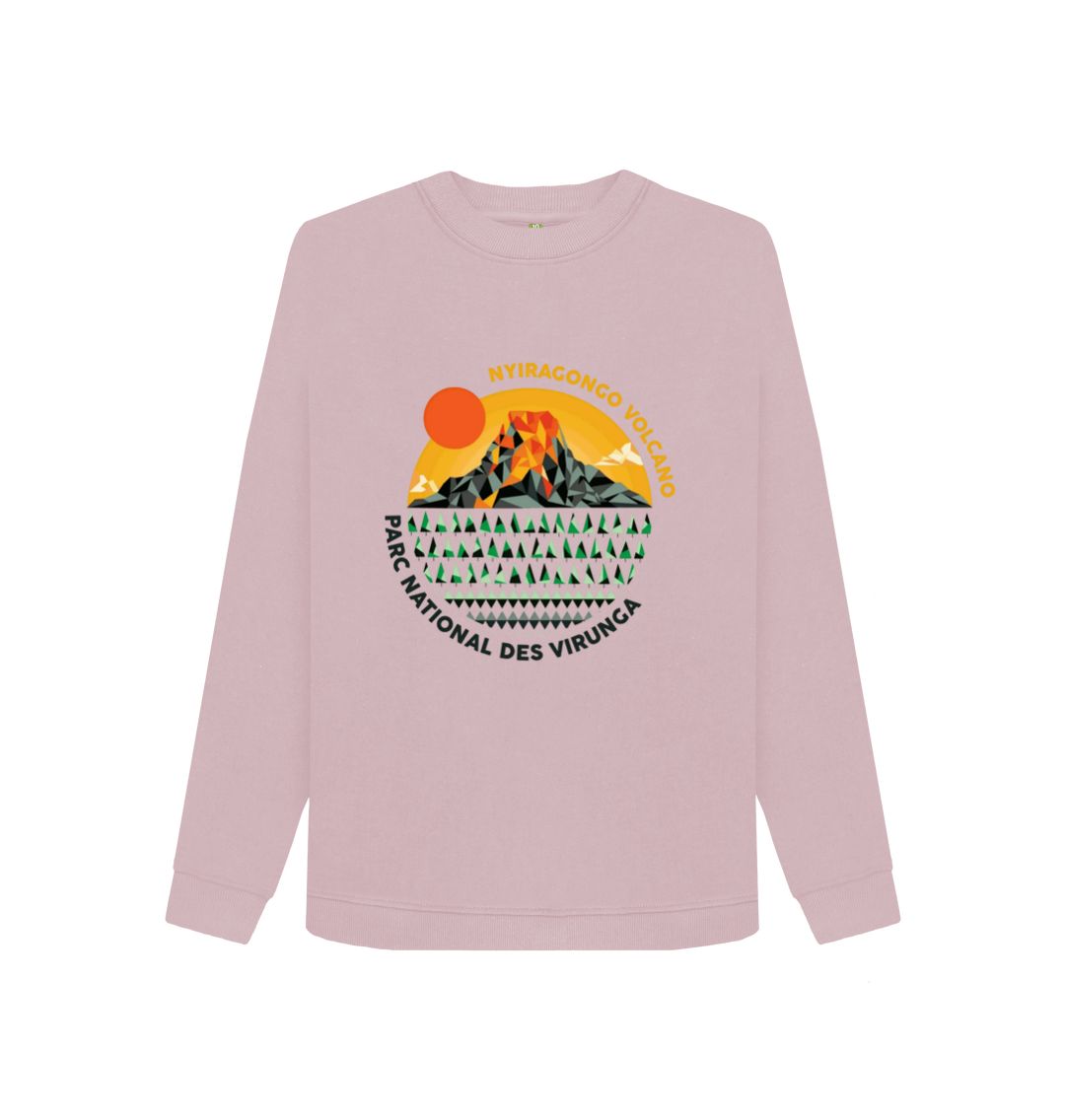 Mauve Nyiragongo Volcano Women's Sweater