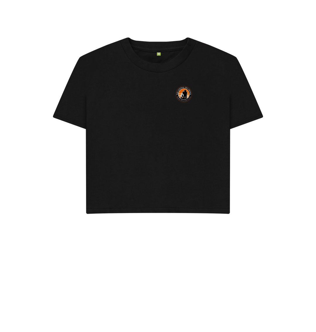 Black Printed T-shirt Front