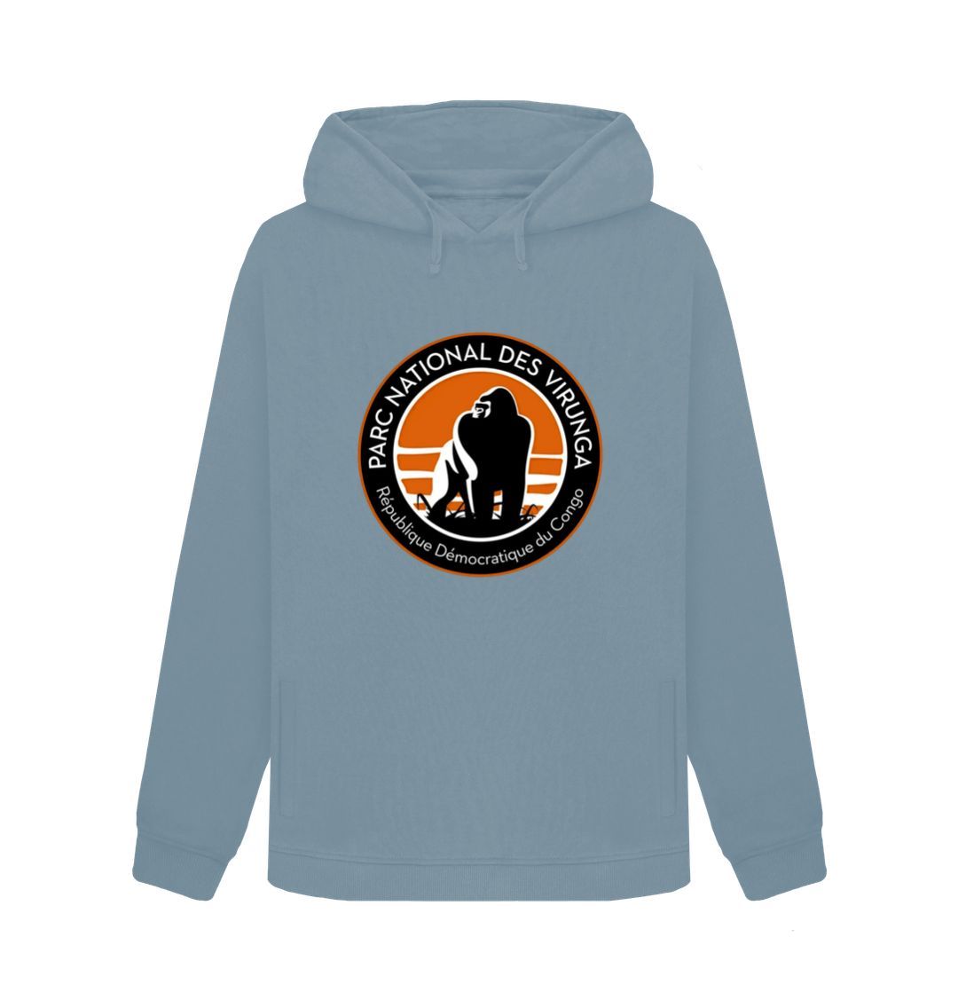 Stone Blue Virunga Logo Women's Hoodie