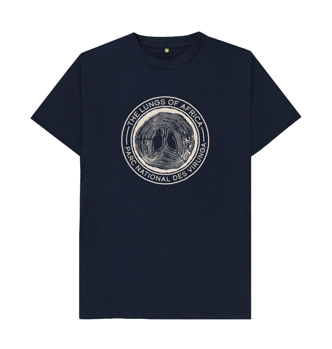 Navy Blue The Lungs of Africa Men's T-shirt