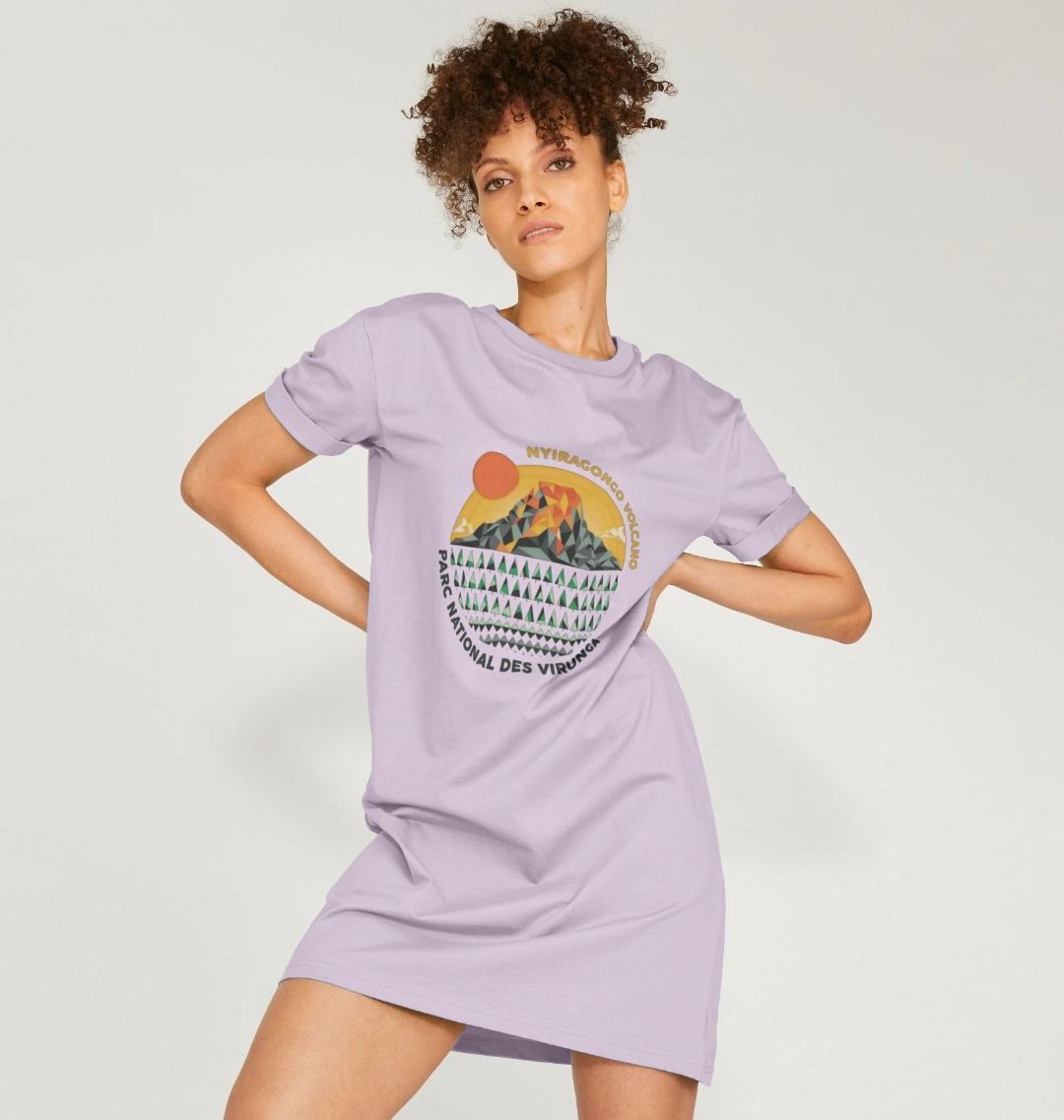 Nyiragongo Volcano T-shirt Dress