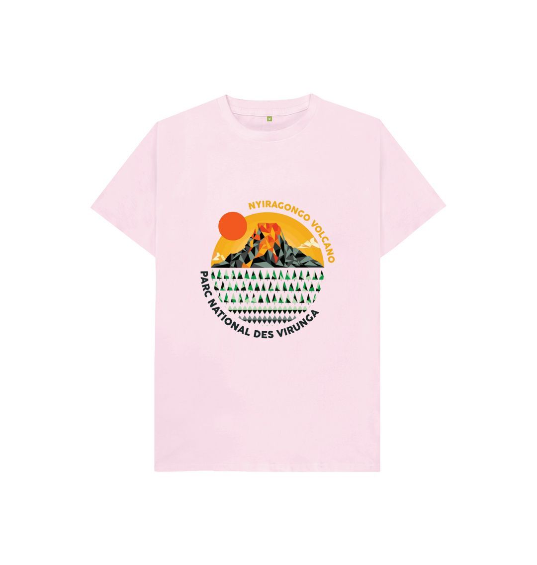 Pink Nyiragongo Volcano Kids T-shirt